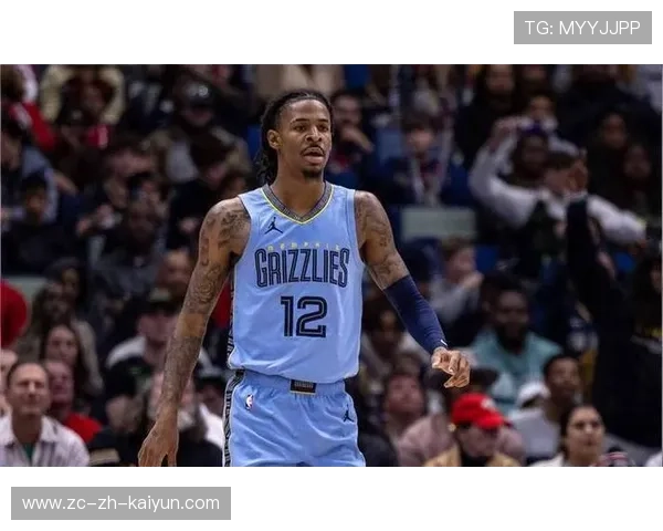 孟菲斯灰熊组织进攻，贾莫兰特持球突破